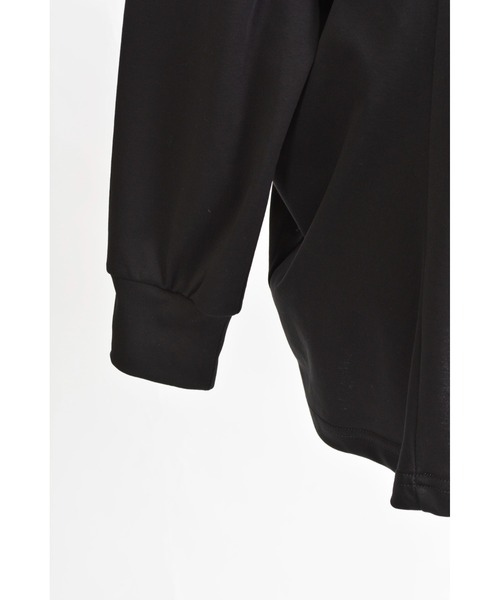 gomme（ゴム）の「ファインスムース　ウェーブカーディガン（スウェット・レディース・ブラック/ブルー・MEDIUM）」の13枚目の写真