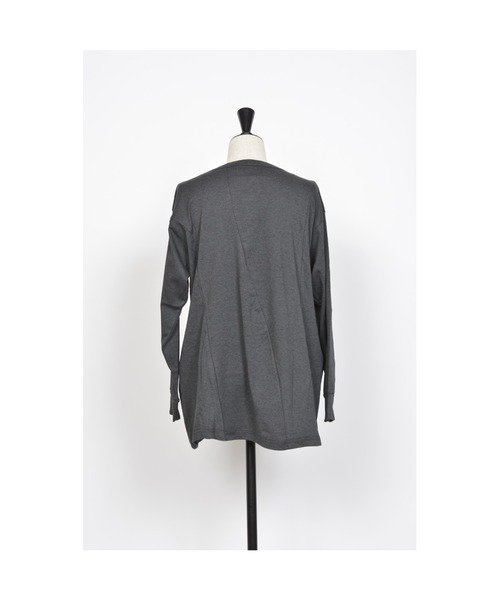 gomme（ゴム）の「ファインスムース　ウェーブカーディガン（スウェット・レディース・ブラック/ブルー・MEDIUM）」の17枚目の写真