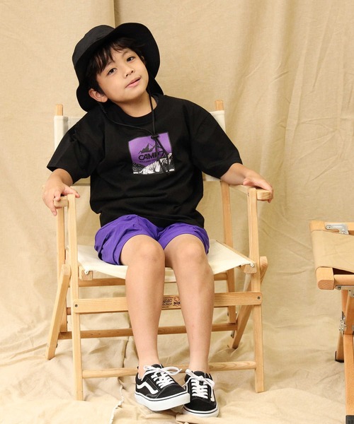 CAMP7(キャンプセブン)の「【CAMP7】ロゴプリントTシャツ(Tシャツ/カットソー・キッズ・ブラック/グリーン・120/130/105/140/150/160)」の9枚目の写真