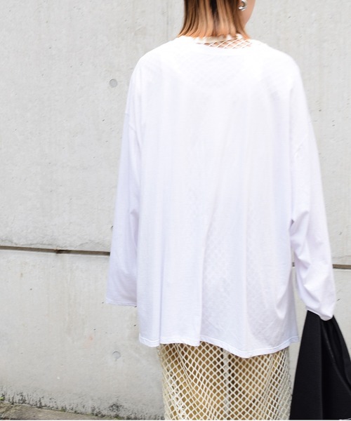 Marient(マリエント)の「センターオープンミューズロンTEE(Tシャツ/カットソー・レディース・ホワイト/カーキ/ブラック・FREE)」の17枚目の写真