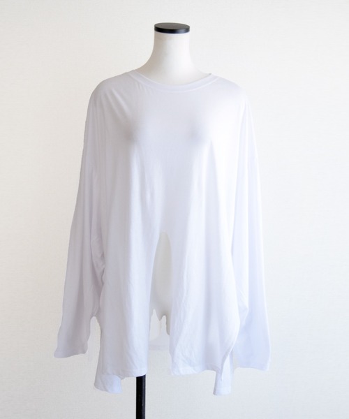 Marient(マリエント)の「センターオープンミューズロンTEE(Tシャツ/カットソー・レディース・ホワイト/カーキ/ブラック・FREE)」の18枚目の写真