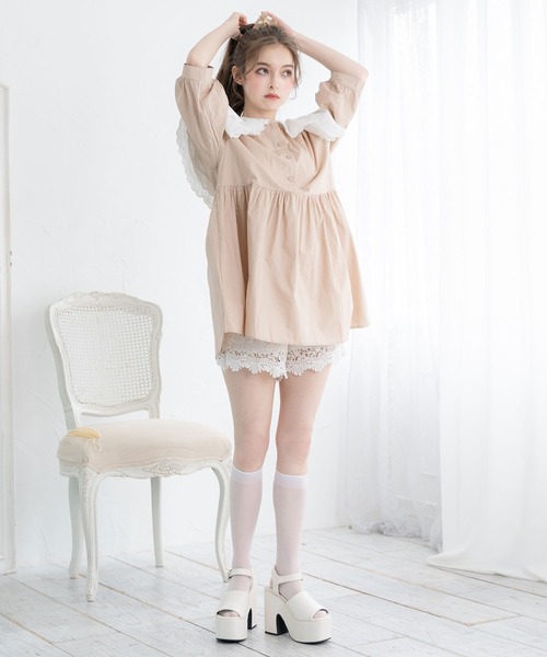 DearMyLoveRose(ディアマイラブローズ)の「スクエアトゥハイヒールサンダル(サンダル・レディース・ブラック/ピンクベージュ/アイボリー・25cm/23cm/25.5cm/23.5cm/24cm/24.5cm/22.5cm)」の7枚目の写真