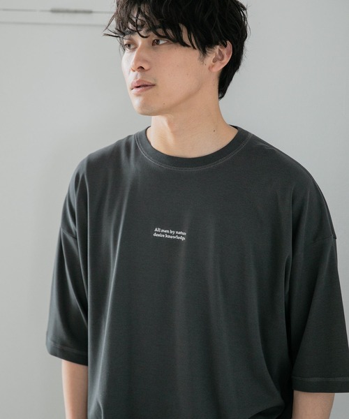 LOWRYS FARM(ローリーズファーム)の「シルケットロゴシシュウTシャツ 347263(Tシャツ/カットソー・メンズ・グレー/ホワイト/レッド/グリーン・MEDIUM/LARGE)」の9枚目の写真