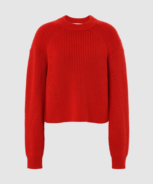 PROENZA SCHOULER（プロエンザ スクーラー）の「Cotton Cashmere MockneckSweater（ニット/セーター・レディース・ブラック/レッド/イエロー系その他・S/XS）」の3枚目の写真
