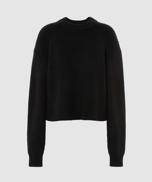 PROENZA SCHOULER（プロエンザ スクーラー）の「Cotton Cashmere MockneckSweater（ニット/セーター・レディース・ブラック/レッド/イエロー系その他・S/XS）」の2枚目の写真