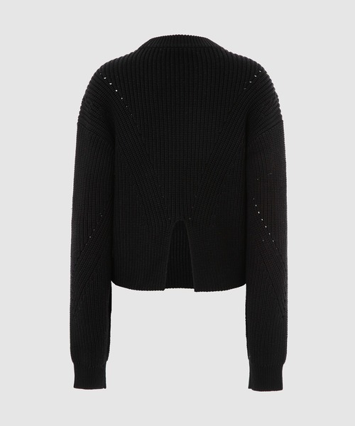 PROENZA SCHOULER（プロエンザ スクーラー）の「Cotton Cashmere MockneckSweater（ニット/セーター・レディース・ブラック/レッド/イエロー系その他・S/XS）」の4枚目の写真