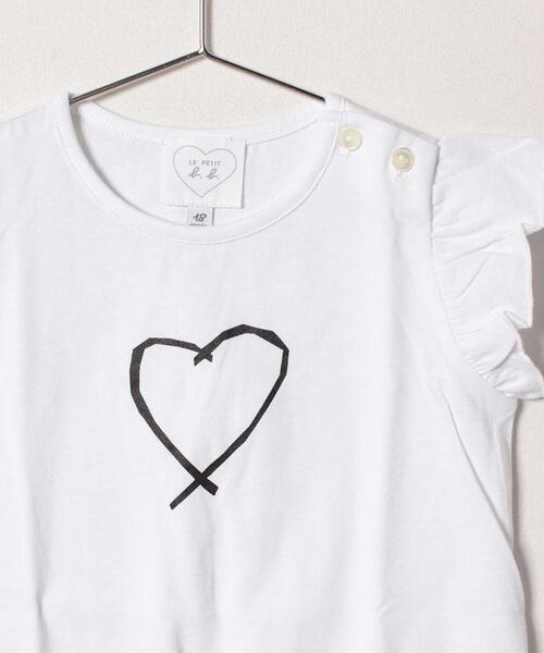 agnes b.（アニエスベー）の「SAE0 L TS ベビー サラエボハートTシャツ（Tシャツ/カットソー・キッズ・ホワイト・18M/1YEAR）」の3枚目の写真