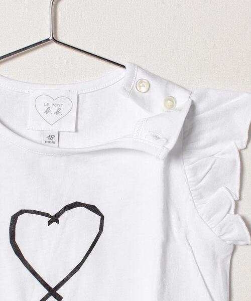 agnes b.（アニエスベー）の「SAE0 L TS ベビー サラエボハートTシャツ（Tシャツ/カットソー・キッズ・ホワイト・18M/1YEAR）」の4枚目の写真
