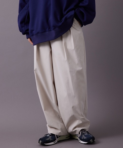 re_k by JUNRED（レクバイジュンレッド）の「re_k by JUNRED / ツータックモンスターワイドライトパンツ（その他パンツ・メンズ・ブラック/キナリ/グリーン・S/L/M）」の22枚目の写真