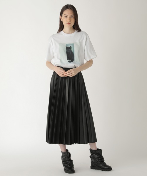 ズッカ コットン ドット Tシャツ グレー ZUCCa（ズッカ）の「ドットプリントT/Tシャツ（Tシャツ