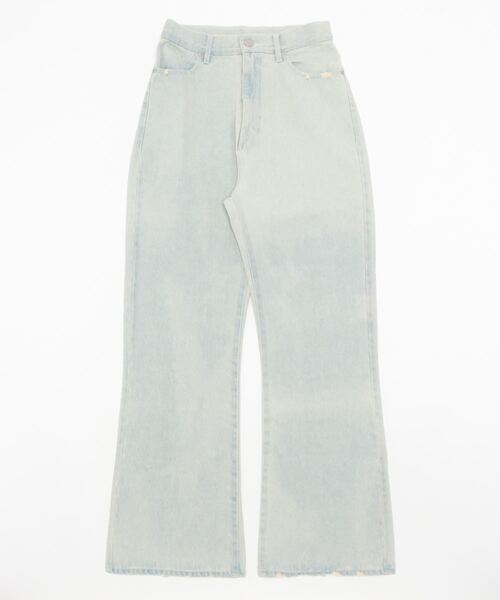 archives（アルシーヴ）の「スリットデニム（デニムパンツ・レディース・ブラック/ブルー/サックスブルー・SMALL/MEDIUM）」の2枚目の写真