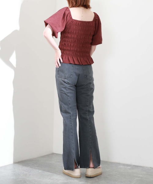 archives（アルシーヴ）の「スリットデニム（デニムパンツ・レディース・ブラック/ブルー/サックスブルー・SMALL/MEDIUM）」の8枚目の写真