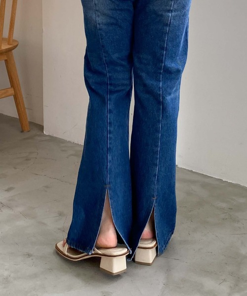 archives（アルシーヴ）の「スリットデニム（デニムパンツ・レディース・ブラック/ブルー/サックスブルー・SMALL/MEDIUM）」の19枚目の写真