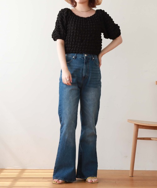 archives（アルシーヴ）の「スリットデニム（デニムパンツ・レディース・ブラック/ブルー/サックスブルー・SMALL/MEDIUM）」の10枚目の写真