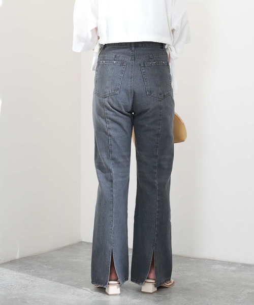 archives（アルシーヴ）の「スリットデニム（デニムパンツ・レディース・ブラック/ブルー/サックスブルー・SMALL/MEDIUM）」の16枚目の写真