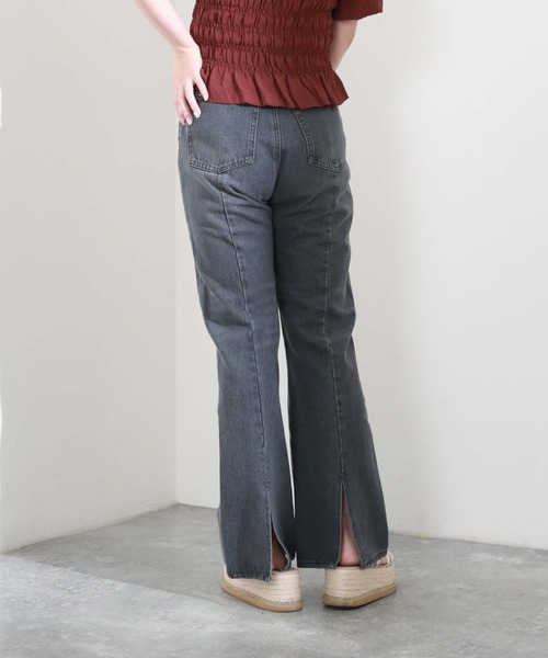 archives（アルシーヴ）の「スリットデニム（デニムパンツ・レディース・ブラック/ブルー/サックスブルー・SMALL/MEDIUM）」の11枚目の写真