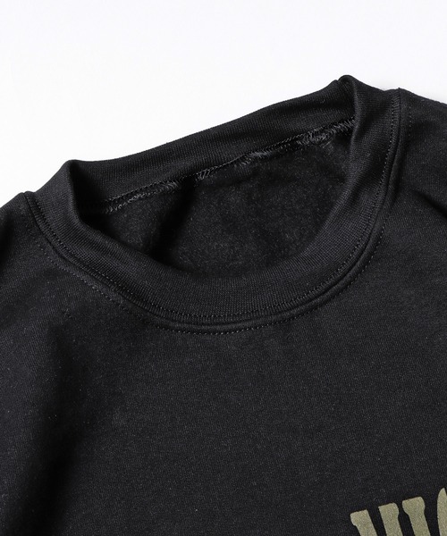 MICKEY MOUSE（ミッキーマウス）の「ROOPTOKYO別注:<MICKEY> クルーネックスウェット ディズニー キャラデザイン オーバーサイズ（スウェット・レディース・ブラック/ネイビー/グレー・M/L/XL）」の4枚目の写真