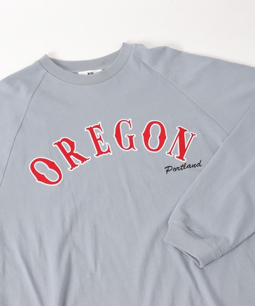 WEGO（ウィゴー）の「WEGO/ヘビーウエイト スタジアムロゴロンT（Tシャツ/カットソー・メンズ・ダークグリーン/サックスブルー/オレンジ/グレー系その他・MEDIUM/LARGE）」の16枚目の写真