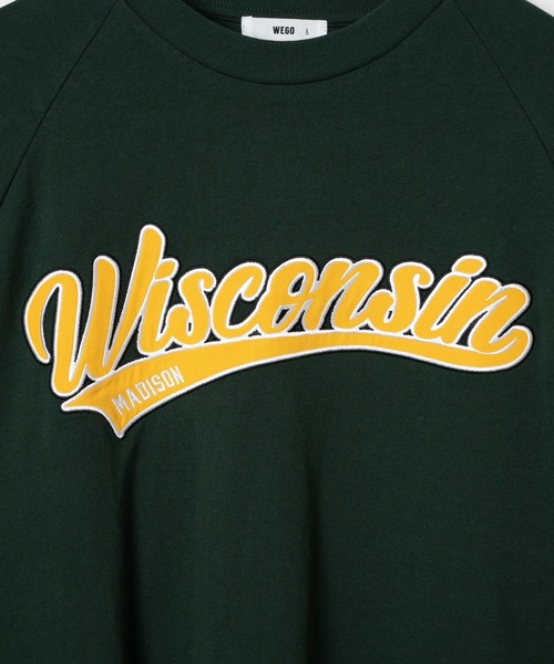 WEGO（ウィゴー）の「WEGO/ヘビーウエイト スタジアムロゴロンT（Tシャツ/カットソー・メンズ・ダークグリーン/サックスブルー/オレンジ/グレー系その他・MEDIUM/LARGE）」の8枚目の写真
