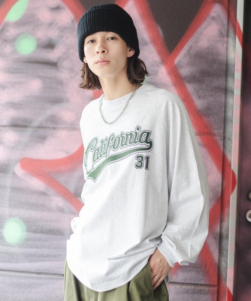 WEGO（ウィゴー）の「WEGO/ヘビーウエイト スタジアムロゴロンT（Tシャツ/カットソー・メンズ・ダークグリーン/サックスブルー/オレンジ/グレー系その他・MEDIUM/LARGE）」の21枚目の写真