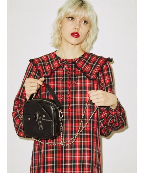 jouetie（ジュエティ）の「スクエアミニマムBAG（ハンドバッグ・レディース・アイボリー/ブラック/イエロー・FREE）」の5枚目の写真