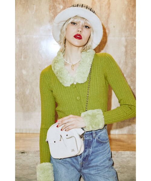 jouetie（ジュエティ）の「スクエアミニマムBAG（ハンドバッグ・レディース・アイボリー/ブラック/イエロー・FREE）」の12枚目の写真