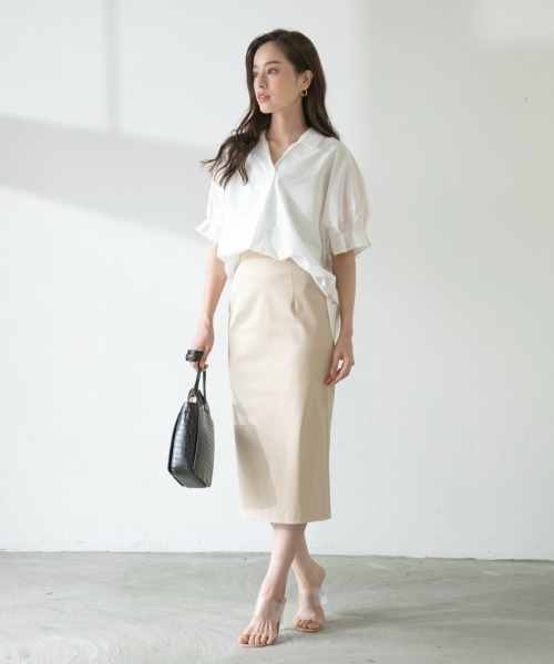 M.deux（エムドゥ）の「■■デザインスリーブシャツ■■（シャツ/ブラウス・レディース・ブラック/オフホワイト/グリーン・MEDIUM）」の9枚目の写真