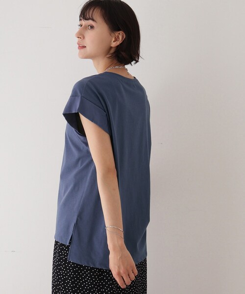 DRESKIP(ドレスキップ)の「◆【接触冷感】きれい見えTシャツ(Tシャツ/カットソー・レディース・ブラック/ブルー/キャメル/ピンク系・02/03)」の16枚目の写真