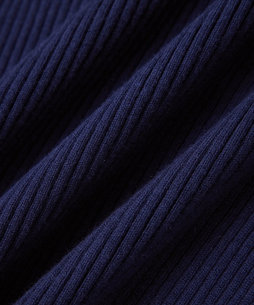 VIS(ビス)の「【洗える】5分袖スクエアネックリブニット(ニット/セーター・レディース・パープル/ネイビー/イエロー/ベージュ系その他/キナリ・FREE)」の19枚目の写真