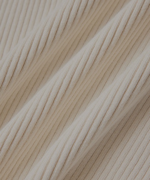 VIS(ビス)の「【洗える】5分袖スクエアネックリブニット(ニット/セーター・レディース・パープル/ネイビー/イエロー/ベージュ系その他/キナリ・FREE)」の21枚目の写真