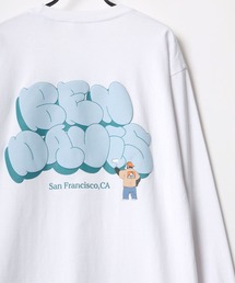 BEN DAVIS/ベンデイビス ビッグシルエット グラフィティ バブルロゴ バックプリント ロングスリーブTシャツ