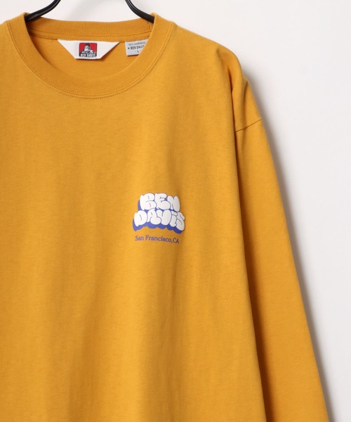 BEN DAVIS(ベンデイビス)の「BEN DAVIS/ベンデイビス ビッグシルエット グラフィティ バブルロゴ バックプリント ロングスリーブTシャツ(Tシャツ/カットソー・メンズ・ホワイト/ブラック/イエロー/パープル・M/L/XL)」の8枚目の写真