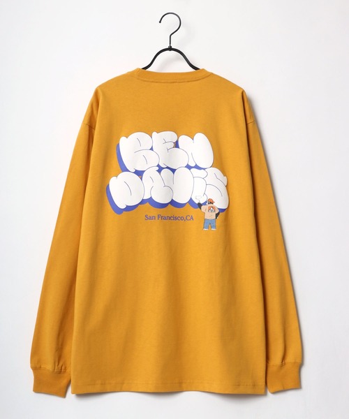 BEN DAVIS(ベンデイビス)の「BEN DAVIS/ベンデイビス ビッグシルエット グラフィティ バブルロゴ バックプリント ロングスリーブTシャツ(Tシャツ/カットソー・メンズ・ホワイト/ブラック/イエロー/パープル・M/L/XL)」の16枚目の写真