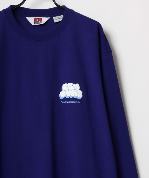BEN DAVIS(ベンデイビス)の「BEN DAVIS/ベンデイビス ビッグシルエット グラフィティ バブルロゴ バックプリント ロングスリーブTシャツ(Tシャツ/カットソー・メンズ・ホワイト/ブラック/イエロー/パープル・M/L/XL)」の7枚目の写真