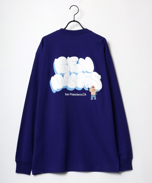 BEN DAVIS(ベンデイビス)の「BEN DAVIS/ベンデイビス ビッグシルエット グラフィティ バブルロゴ バックプリント ロングスリーブTシャツ(Tシャツ/カットソー・メンズ・ホワイト/ブラック/イエロー/パープル・M/L/XL)」の14枚目の写真