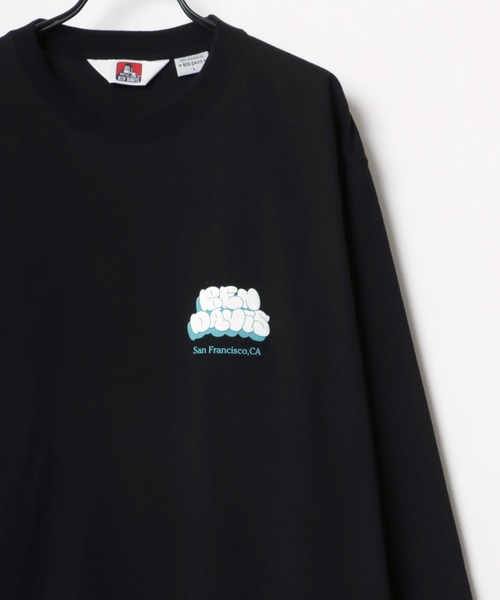 BEN DAVIS(ベンデイビス)の「BEN DAVIS/ベンデイビス ビッグシルエット グラフィティ バブルロゴ バックプリント ロングスリーブTシャツ(Tシャツ/カットソー・メンズ・ホワイト/ブラック/イエロー/パープル・M/L/XL)」の6枚目の写真