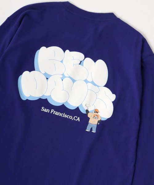 BEN DAVIS(ベンデイビス)の「BEN DAVIS/ベンデイビス ビッグシルエット グラフィティ バブルロゴ バックプリント ロングスリーブTシャツ(Tシャツ/カットソー・メンズ・ホワイト/ブラック/イエロー/パープル・M/L/XL)」の19枚目の写真