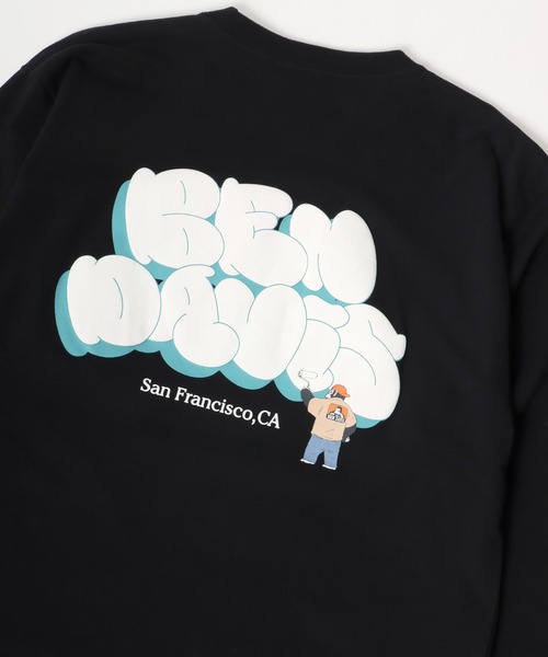 BEN DAVIS(ベンデイビス)の「BEN DAVIS/ベンデイビス ビッグシルエット グラフィティ バブルロゴ バックプリント ロングスリーブTシャツ(Tシャツ/カットソー・メンズ・ホワイト/ブラック/イエロー/パープル・M/L/XL)」の18枚目の写真
