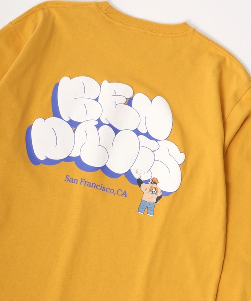 BEN DAVIS(ベンデイビス)の「BEN DAVIS/ベンデイビス ビッグシルエット グラフィティ バブルロゴ バックプリント ロングスリーブTシャツ(Tシャツ/カットソー・メンズ・ホワイト/ブラック/イエロー/パープル・M/L/XL)」の20枚目の写真