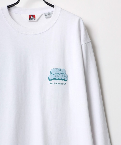 BEN DAVIS(ベンデイビス)の「BEN DAVIS/ベンデイビス ビッグシルエット グラフィティ バブルロゴ バックプリント ロングスリーブTシャツ(Tシャツ/カットソー・メンズ・ホワイト/ブラック/イエロー/パープル・M/L/XL)」の5枚目の写真