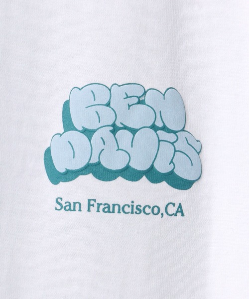 BEN DAVIS(ベンデイビス)の「BEN DAVIS/ベンデイビス ビッグシルエット グラフィティ バブルロゴ バックプリント ロングスリーブTシャツ(Tシャツ/カットソー・メンズ・ホワイト/ブラック/イエロー/パープル・M/L/XL)」の22枚目の写真