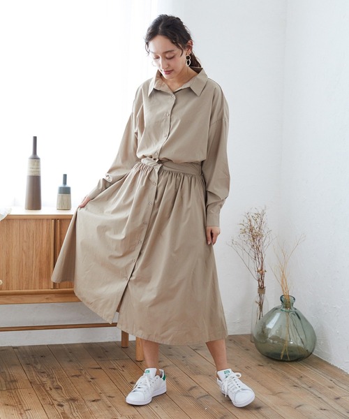 ブランド古着 シャツワンピース シャツワンピース E Hyphen World Gallery イーハイフンワールドギャラリー のファッション通販 Zozoused