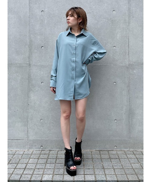 ENVYM(アンビー)の「バックオープンSH(シャツ/ブラウス・レディース・ホワイト/ブラック/ブルー・FREE)」の20枚目の写真