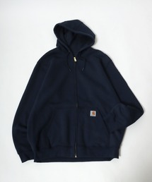 carhartt（カーハート）ワンポイントブランドロゴ刺繍スウェットフルジップパーカー/フーディー(裏起毛）