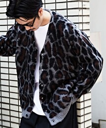 FREAK'S STORE | WEB限定 PENNEY'S×FREAK'S STORE/ぺニーズ 別注 ビッグシルエット モヘヤタッチ 総柄 ルーズカーディガン(カーディガン/ボレロ)