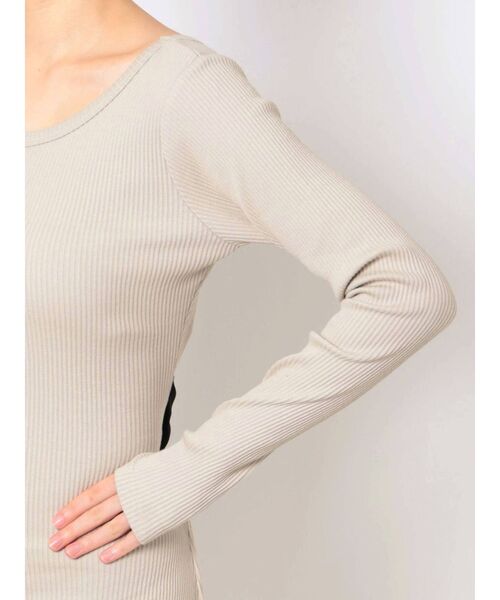 GYDA(ジェイダ)の「バックリボン テレコミニワンピース(ワンピース・レディース・ブラック/カーキ/アイボリー・FREE)」の15枚目の写真