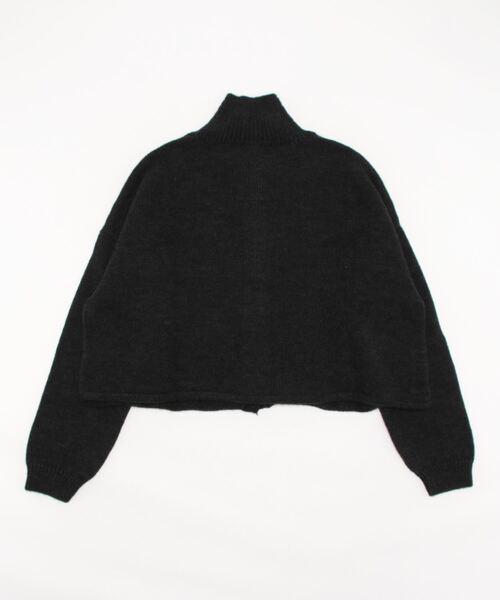 Bshop（ビショップ）の「CORDERA | リブカラ―ニットカーディガン WOMEN（カーディガン/ボレロ・レディース・Nat/グレー・ONE SIZE）」の3枚目の写真