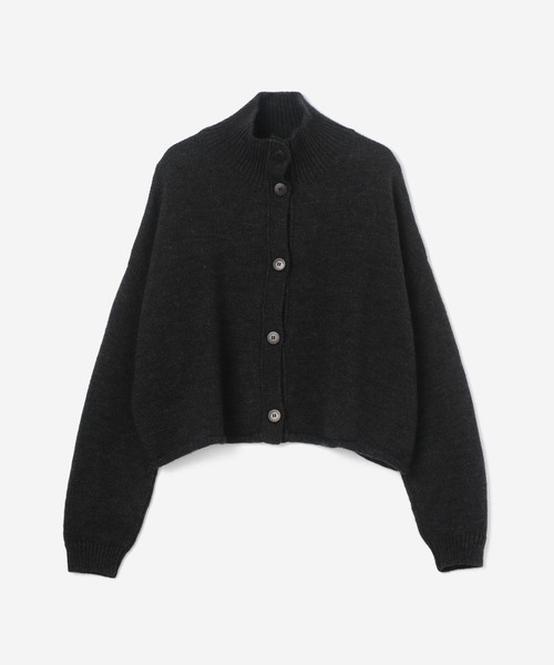 Bshop（ビショップ）の「CORDERA | リブカラ―ニットカーディガン WOMEN（カーディガン/ボレロ・レディース・Nat/グレー・ONE SIZE）」の2枚目の写真