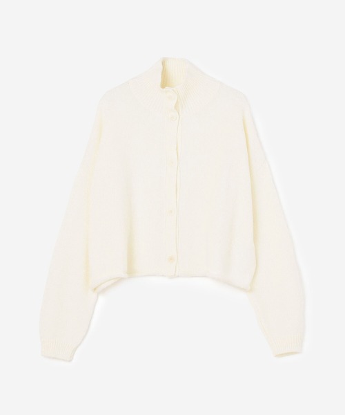 Bshop（ビショップ）の「CORDERA | リブカラ―ニットカーディガン WOMEN（カーディガン/ボレロ・レディース・Nat/グレー・ONE SIZE）」の5枚目の写真