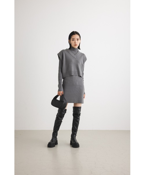 SLY（スライ）の「TANK SOLE KNEE HIGH BOOTS タンクソール